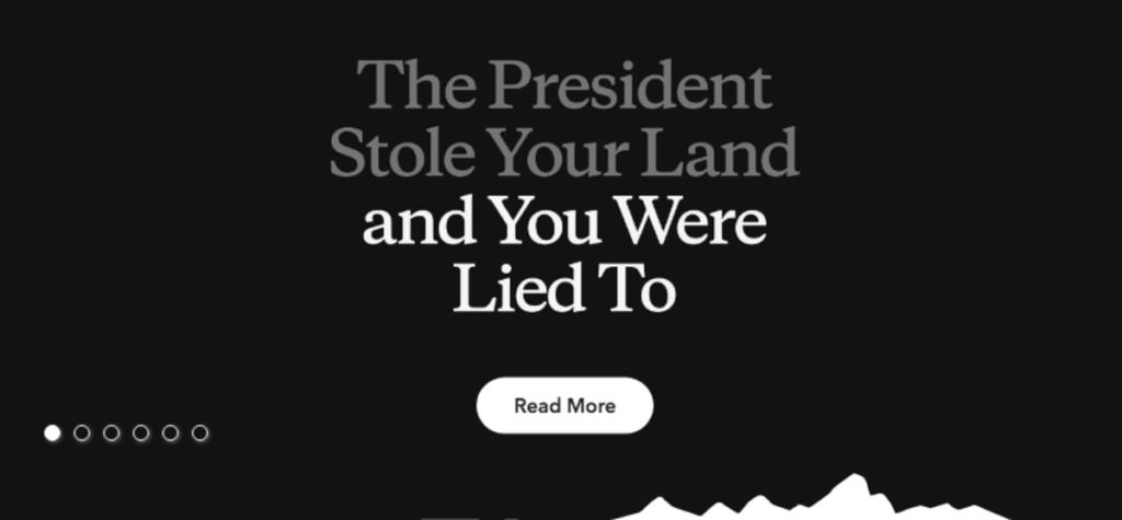 Patagonia's political move against Trump - here's what their website looked like.